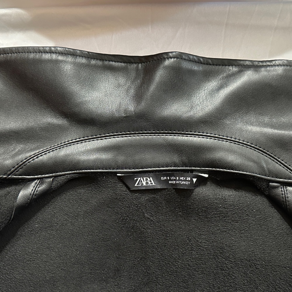 ZARA women Faux leather jacket S - Picture 8 of 9